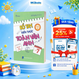 Sách Sổ tay kiến thức Toán – Văn – Anh Lớp 7 (Dành cho cả 3 bộ sách: Kết nối, tri thức và cánh diều)
