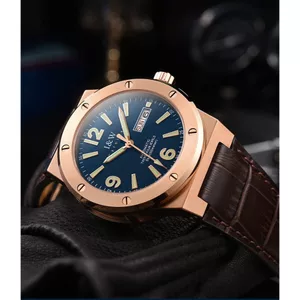 Đồng Hồ Nam Chính Hãng I&W Carnival 589G-D1 Full Box Chống Nước 50m Kính Sapphire (Máy Cơ Tự Động)