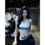 Set bikini Diesel quần jeans suông đai lưng túi rách