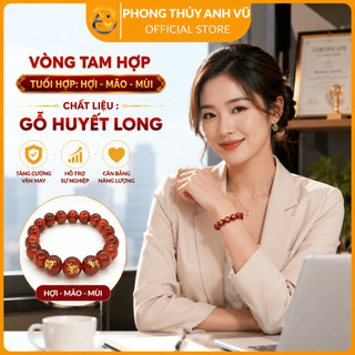 Vòng gỗ huyết long hợi mão mùi - vòng huyết rồng - vòng gỗ thấu quang - may mắn tài lộc bình an