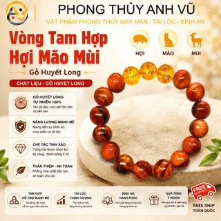 Vòng gỗ huyết long - vòng tam hợp tuổi mão - gỗ huyết long huyết rồng - May mắn tài lộc