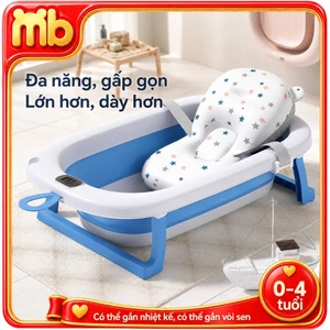 Chậu tắm gấp gọn cho bé sơ sinh MINI BEAR– Bồn tắm có nhiệt kế, thiết kế nhỏ gọn, tiện lợi