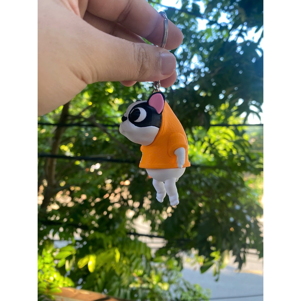 Móc Khóa Cá Sấu Cute In 3D PLA, Mô Hình Mini Đeo Balo Túi Xách, Quà Tặng Dễ Thương