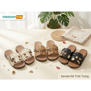 Dép lê họa tiết hình gấu dễ thương, chất liệu PVC , hot trend 2026 size từ 36-41- LÊ GẤU