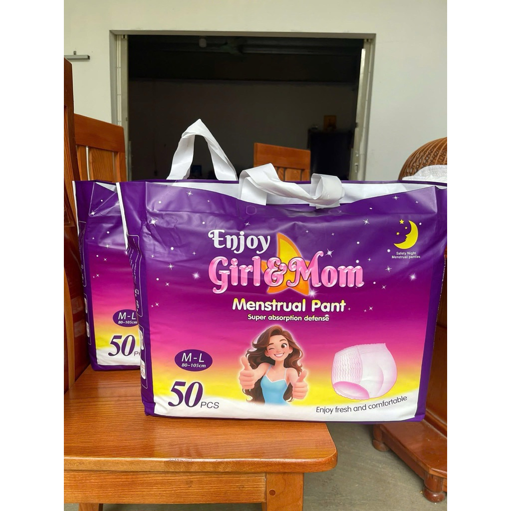 Combo 50 miếng băng vệ sinh dạng quần siêu thấm hút dành cho phụ nữ đến ngày đèn đỏ