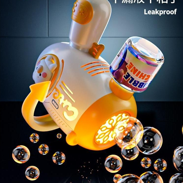 Máy bắn bong bóng xà phòng Máy Bong Bóng thiết kế mới không bị rò rỉ nước đồ chơi cho bé - PUPU HOUSE