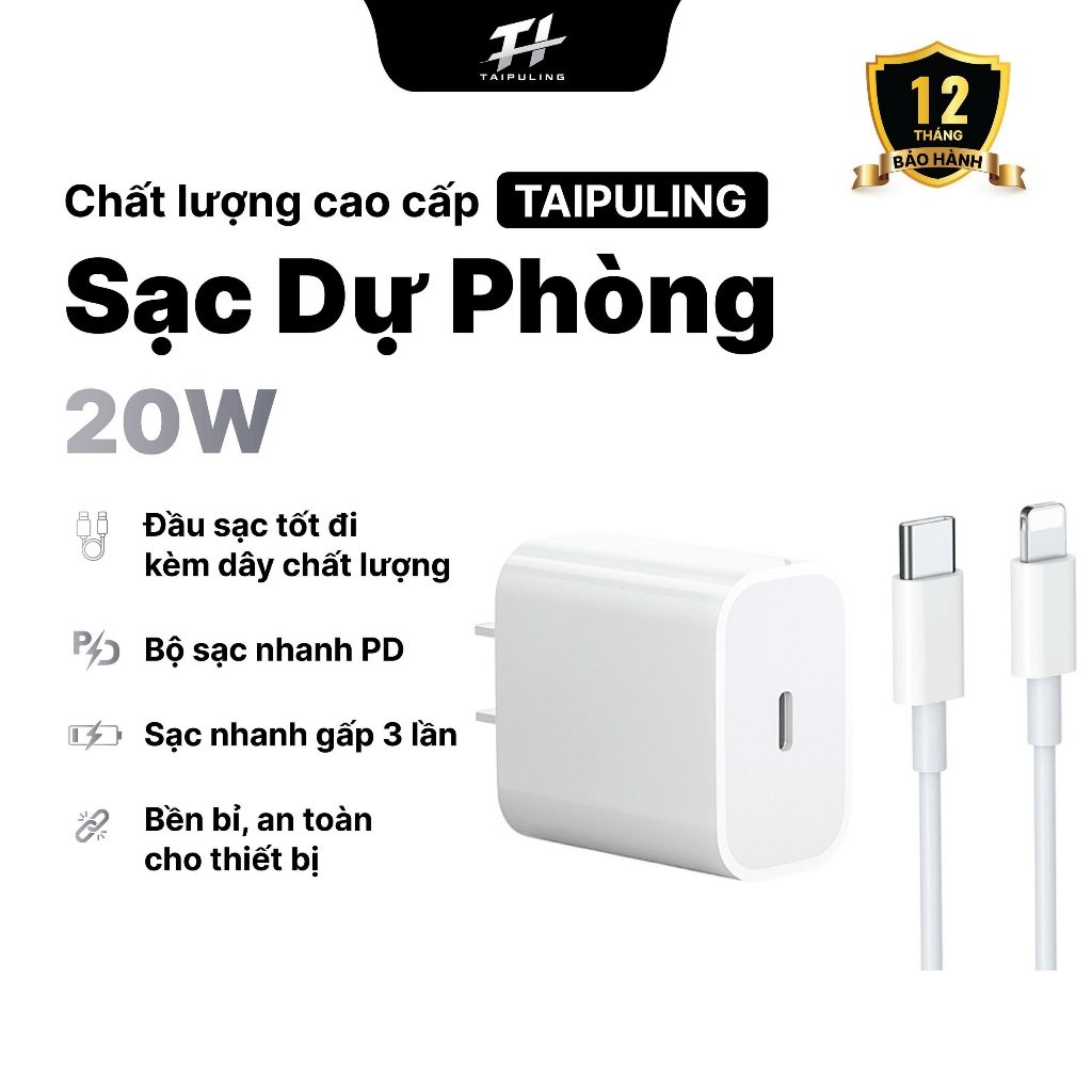 Bộ Củ Cáp Sạc Nhanh   sạc ổn định an toàn cho điện thoại, Phụ Kiện Sạc Điện Thoại Phone sacnhanh 20w