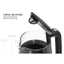 Ấm siêu tốc thủy tinh 1.7L có thể điều chỉnh nhiệt độ SUNHOUSE SHD1333, 13 mức nhiệt tùy chỉnh, Thân ấm 2 lớp chống bỏng