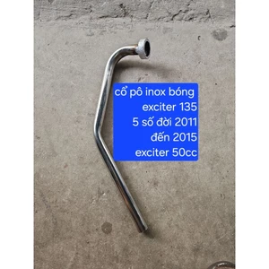 cổ pô cuống pô inox bóng exciter 135 5 số đời từ 2011 đến 2015 và Exciter 50cc