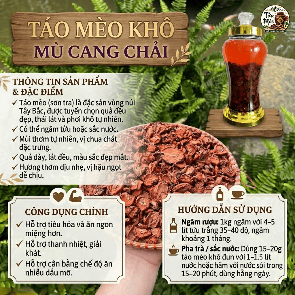 Táo mèo khô Tửu Mộc Đồ Ngâm Tây Bắc táo mèo khô ngâm tửu táo mèo Tây Bắc hàng chuẩn loại 1 đỏ đẹp