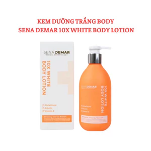 Body SENA DEMAR 10X WHITE BODY LOTION giúp dưỡng trắng da 300ml,nâng tông, không bết dính_body senademar-ThyLee