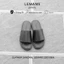 Dép LEMANS L4S03 - Dép quai ngang dán da bò, đế cao su có mùi thơm, thiết kế quai da 3 lớp trẻ trung chính hãng, Bh 06T