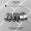 LS06.2 - Dép quai ngang da bò LEMANS, đế cao su có mùi thơm, thiết kế quai da 3 lớp trẻ trung chính hãng, Bảo hành 06T