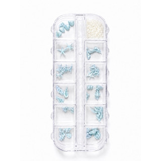 Hộp 12 ngăn charm biển nail.