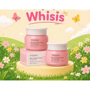 Kem dưỡng nâng tone da mặt WHISIS Rose Tone-Up Cream 50ml – Dưỡng sáng, cấp ẩm-ThyLee11