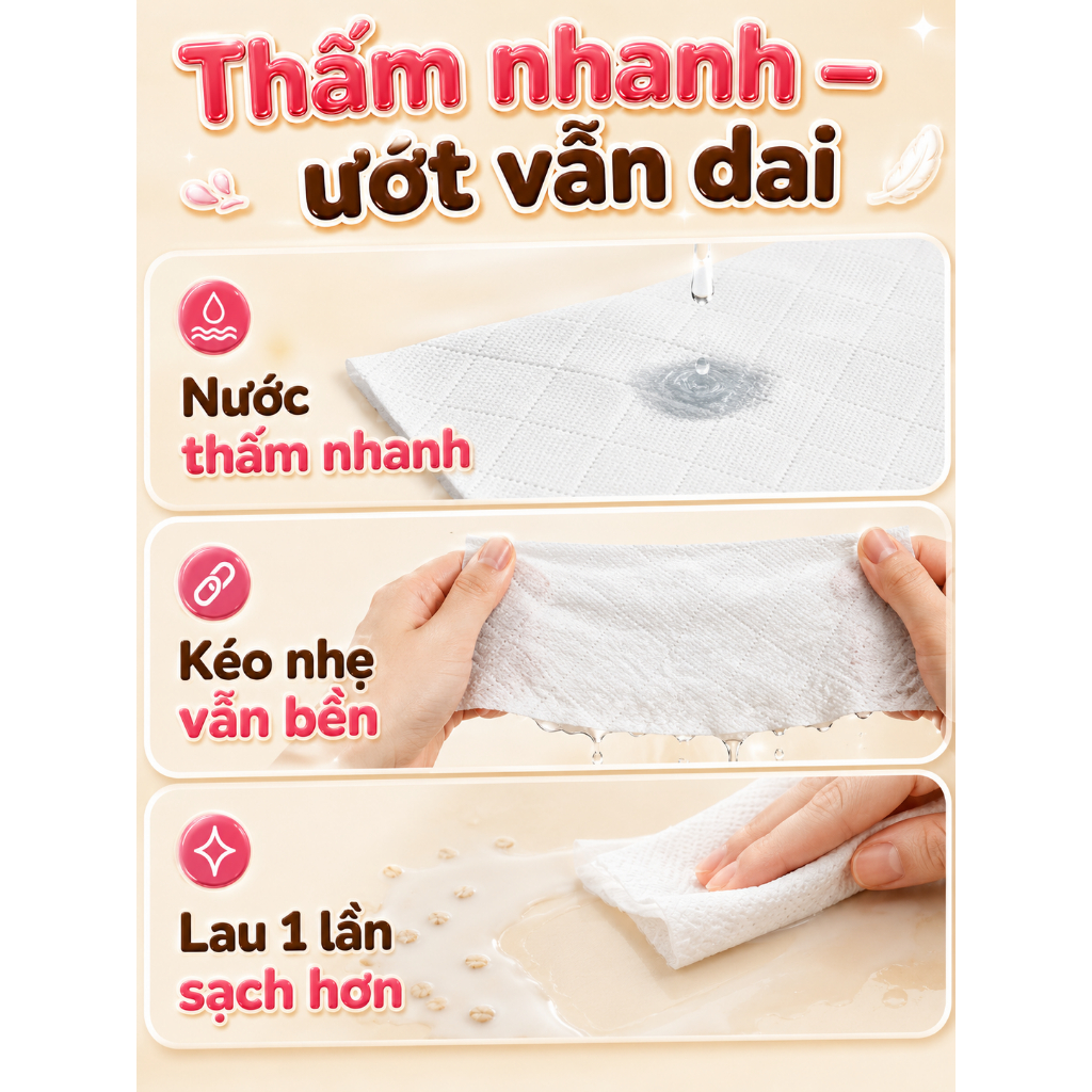 Khăn giấy treo tường 5 lớp 1000 tờ, bột gỗ nguyên sinh an toàn, giấy thấm hút tốt, dùng cho bé, phù hợp nhiều tình huống