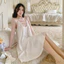 V24/ Váy Ngủ Hai Dây Lụa Thiết Kế Elegance với Chi Tiết Nơ Tinh Tế