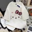 Áo Thun Tay Lỡ Nam Nữ In Hình Mèo Hello Kitty Dễ Thương From Thụng Chất Cotton Mềm Mát