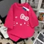 Áo Thun Tay Lỡ Nam Nữ In Hình Mèo Hello Kitty Dễ Thương From Thụng Chất Cotton Mềm Mát