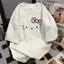 Áo Thun Tay Lỡ Nam Nữ In Hình Mèo Hello Kitty Dễ Thương From Thụng Chất Cotton Mềm Mát