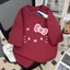 Áo Thun Tay Lỡ Nam Nữ In Hình Mèo Hello Kitty Dễ Thương From Thụng Chất Cotton Mềm Mát