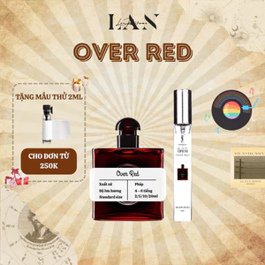 Nước Hoa Nữ Over Red EDP, Tinh Dầu Nước Hoa Nữ LAN PERFUME Phong Cách Quyết rũ, Gợi cảm, Lôi cuốn
