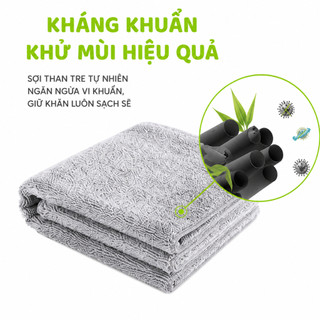 Khăn Lau Bát Đũa Siêu Thấm Nước Sợi Than Tre GD06 - Khăn Lau Tay, Bàn Ăn Kháng Khuẩn 23x23cm