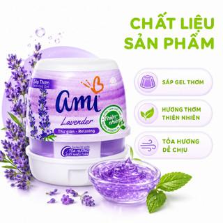 Sáp Thơm Ami 180g Khử Mùi Hiệu Quả Khử Mùi Ẩm Mốc GD07 - Sáp Thơm Phòng Khử Mùi Không Khí An Toàn