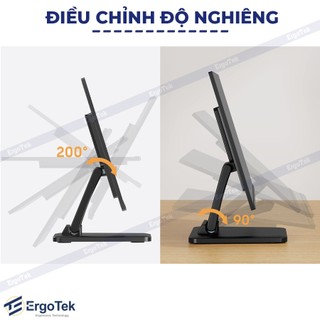 EM-06 / Giá Đỡ Màn Hình Thu Ngân - Arm Màn Hình Phụ - Tay Đỡ Màn Hình Để Bàn Nâng Hạ Xoay Góc Gật Gù