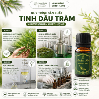 [Mini size] Tinh Dầu Tràm Cô Đặc Hoàng Cung 10ml Home Care Giữ Ấm Da Cơ Thể Cho Bé, Dịu vết Muỗi Đốt