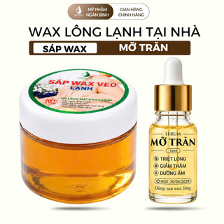 [TẶNG MỠ TRĂN] Sáp wax lông nách Ngân Bình Veo Lạnh 175g - Tẩy lông chân, bikini