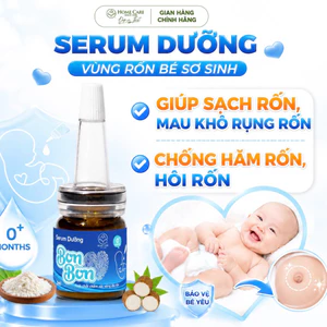 Serum dưỡng da Rốn Bon Bon Giúp Mau Rụng, Khô Rốn Chống Hăm Rốn Cho Bé dùng trong Spa Mẹ Bé Cao Cấp