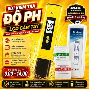 Bút Kiểm Tra Độ PH LCD Cầm Tay Máy,Đo Độ Axit PH Bộ Lọc TDS EC Máy Kiểm Tra Nhiệt - Bút đo PH