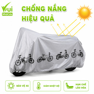 Bạt Phủ Xe Máy Che Nắng Mưa Bụi Bẩn Chống Nước GD11 - Bạt Trùm Phủ Xe Máy Xe Đạp Chống Nước