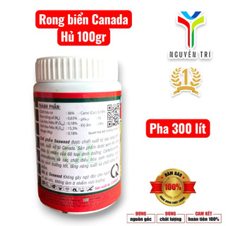 Seaweed 95% Rong biển Canada hủ 100gr của Boly, 1 hủ pha 300 lít nước
