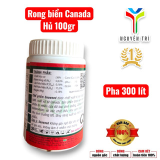 Seaweed 95% Rong biển Canada hủ 100gr của Boly, 1 hủ pha 300 lít nước
