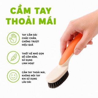Set 2 Bàn Chải Đánh Giày Lông Nhựa PP Đa Năng GD20 - Bàn Chải Đánh Giày Cầm Tay Tiện Lợi Nhiều Màu