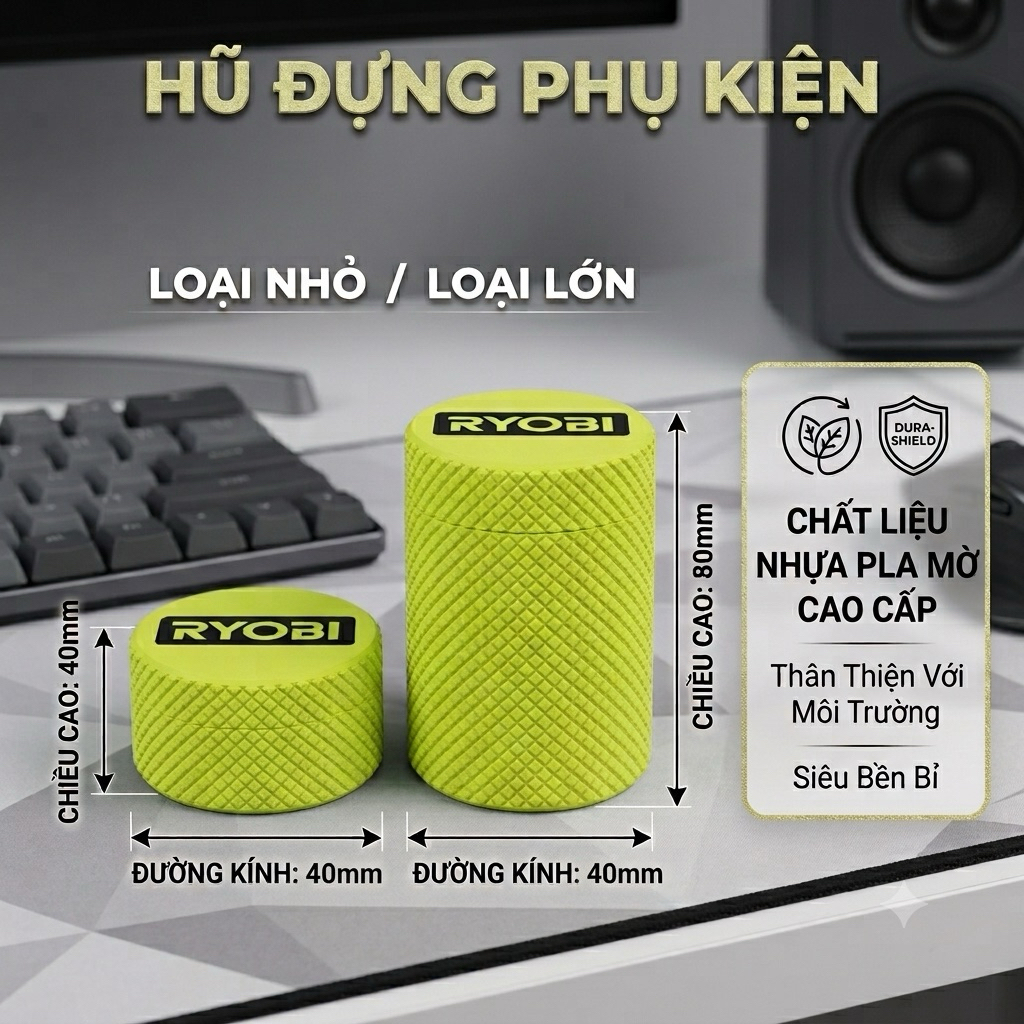 Hộp Đựng Ốc Vít  - Chất liệu Nhựa PLA Cứng Cáp - Bền Bỉ - Dành Cho AE Điện Lạnh & Mọi Ngành Nghề - Mê Hàng Nhật