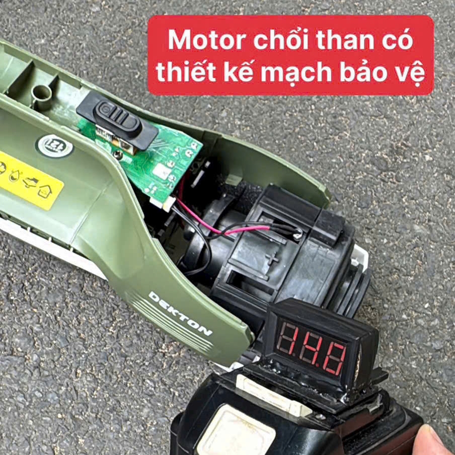 Thân Máy Hút Bụi Cầm Tay Dùng Pin Dekton M21-HB01 Lực Hút Tối Đa 10Kpa Chân Pin Phổ Thông Makita