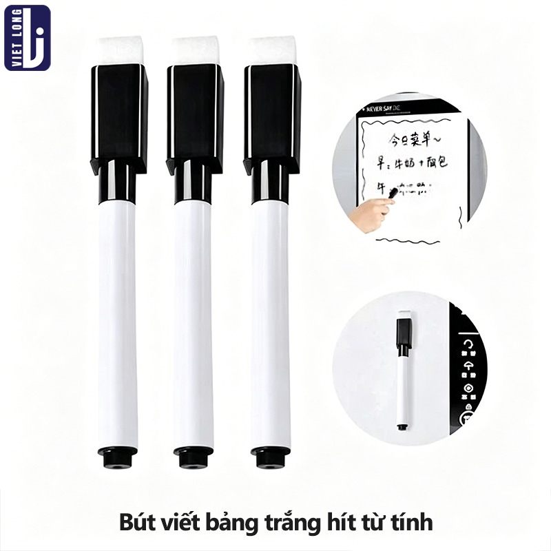 Bút Lông Viết Bảng Nhiều Màu Xóa Được – Combo 8 Cây Có Nam Châm Cho Bé, Dùng Viết Bảng Trắng & Vẽ Tranh, Khô Nhanh Không
