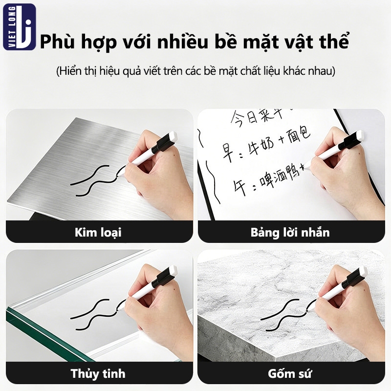 Bút Lông Viết Bảng Nhiều Màu Xóa Được – Combo 8 Cây Có Nam Châm Cho Bé, Dùng Viết Bảng Trắng & Vẽ Tranh, Khô Nhanh Không