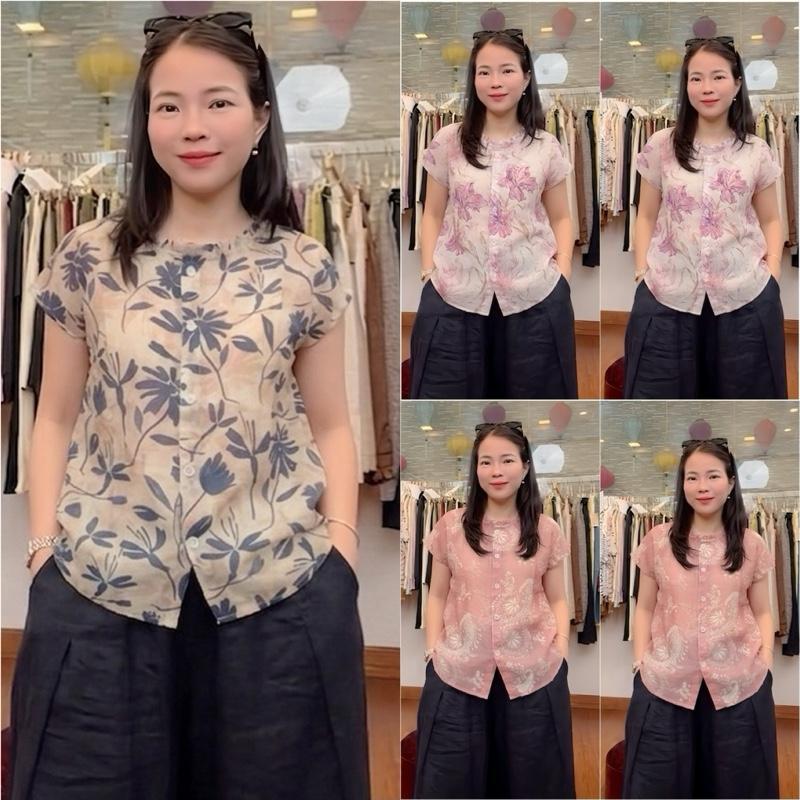 HT49. Áo Voan Tơ Hoa Tay Rơi Size 40-70kg Chất Liệu Mềm Nhẹ Mát Hạn Chế Nhăn