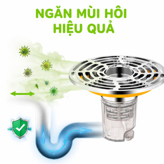 Nắp Cống Ngăn Mùi Thoát Nước Nhà Vệ Sinh GD36 - Phễu Thoát Sàn Ngăn Mùi Nắp Cống Chống Hôi Chống Tắc