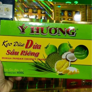 Kẹo dừa lá dứa sầu riêng Ý Hương ( 400g ) - đặc sản Bến Tre