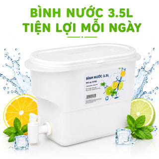 Bình Đựng Nước Có Vòi Việt Nhật 3.5L Có Nắp Đậy GD44 - Bình Nước Có Vòi Việt Nhật Tiệc Và Dã Ngoại