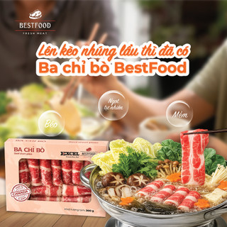 [Hỏa Tốc HCM] Ba Chỉ Bò (Short Plate) - Ba Chỉ Bò Excel Canada Hộp 300gr