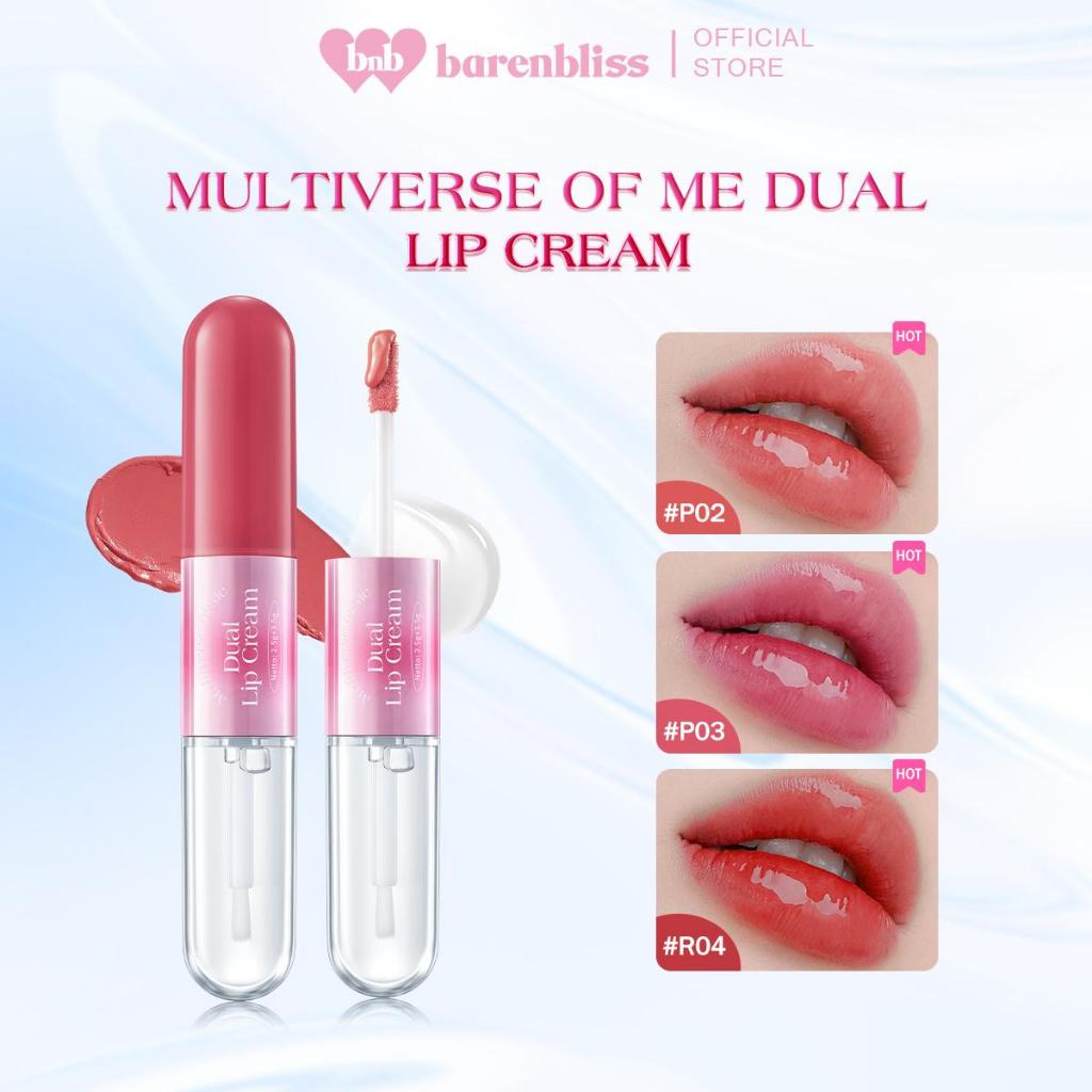 Son kem 2 trong 1 barenbliss Multiverse of Me Dual Lip Cream lì và bóng đậm nét lâu trôi 2,5g + 3,5g