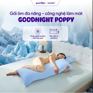 Vỏ Gối Ôm Lạnh Goodnight Poppy 45x120cm - Vỏ Gối Thun Lạnh Mát Mịn