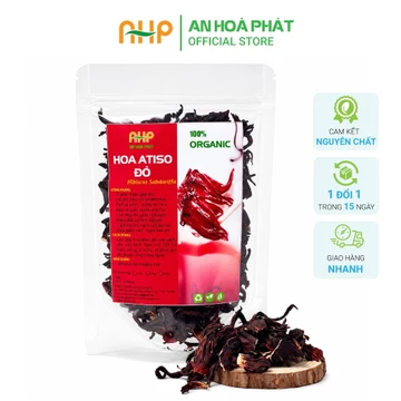 Trà Hoa Atiso Đỏ Sấy Khô 100G Thượng Hạng, Hoa Bụt Giấm Khô Pha Trà, Làm Siro - An Hoà Phát