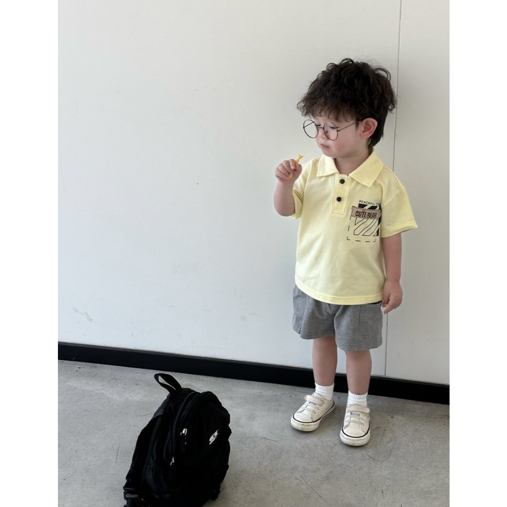 Set bộ polo cộc tay bé trai 1-6 tuổi Miniumbaby in hình dễ thương, chất vải áo cotton mềm mịn SB2271